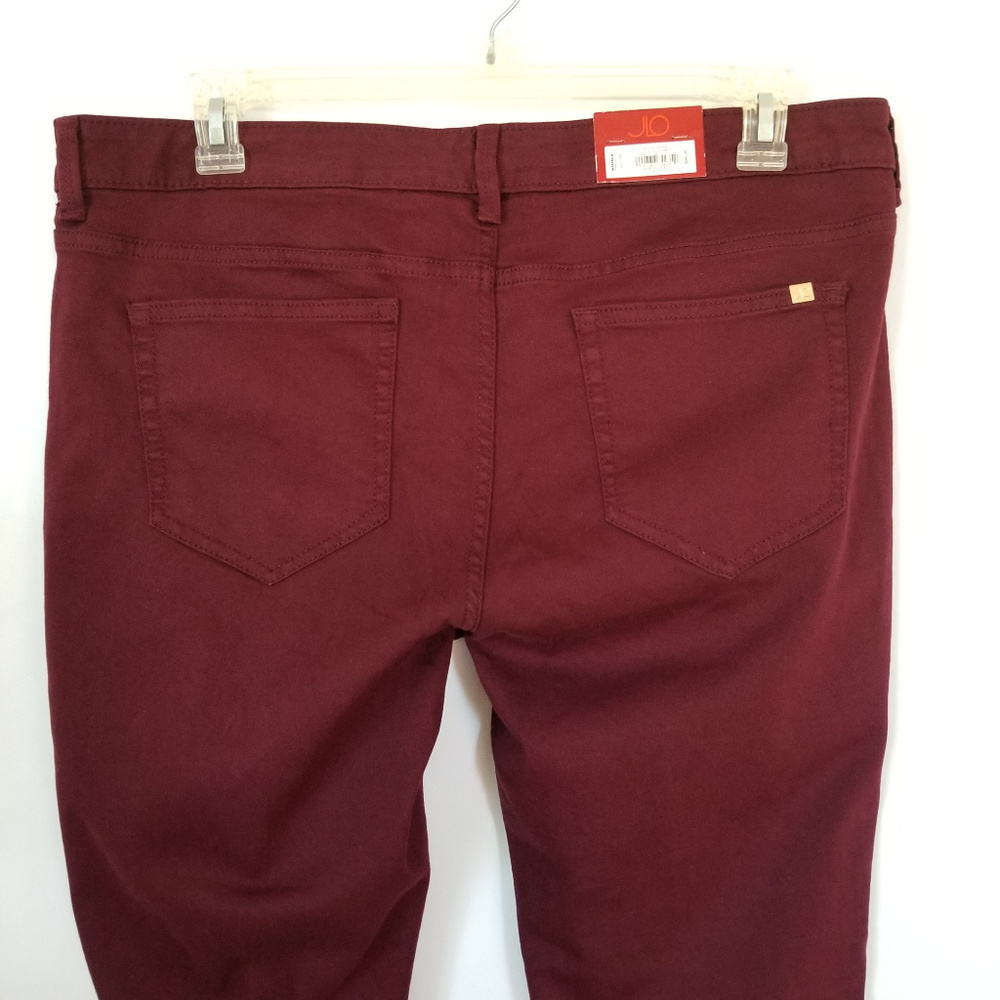 Plus Size Jennifer Lopez Skinny Jeans Dark Red - Picture 6 of 8
